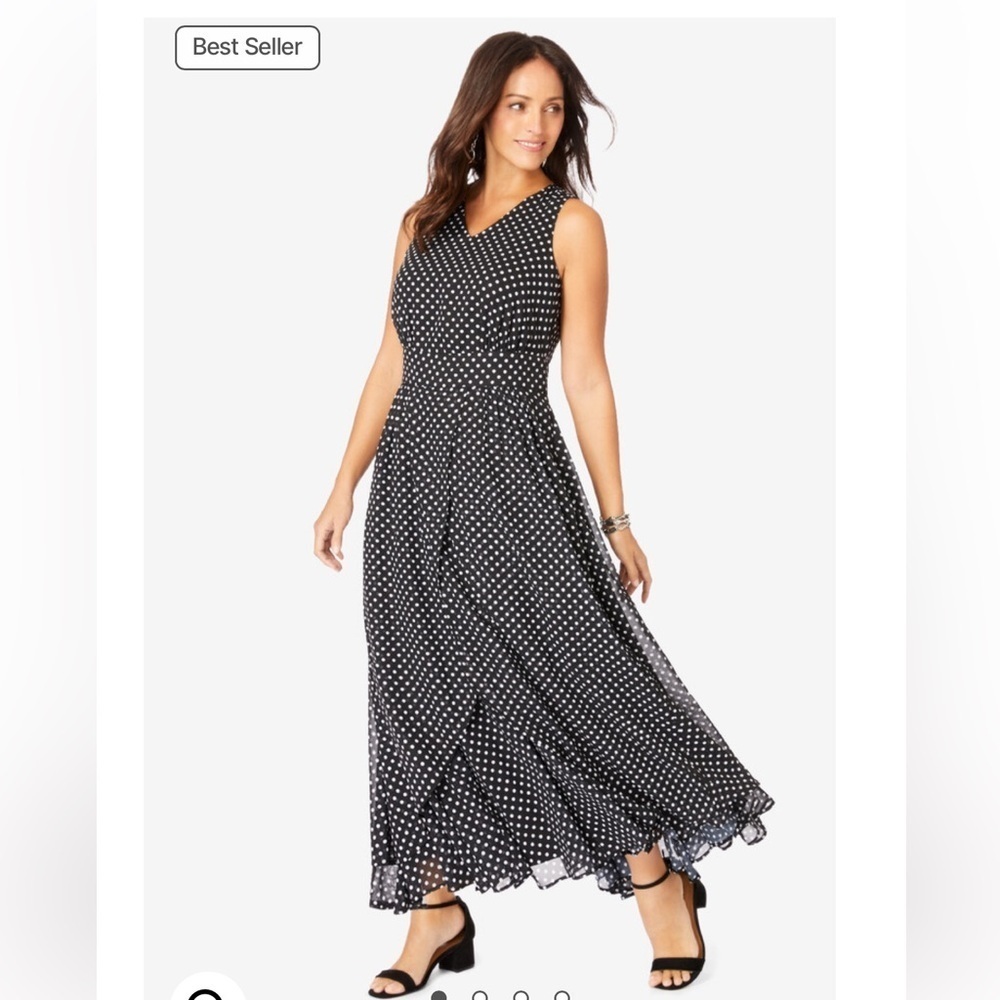 Georgette Flyaway Maxi Dress- 20W Navy